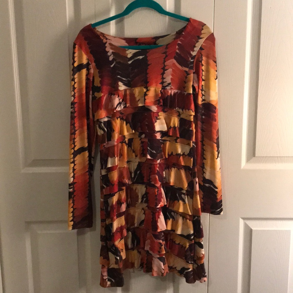 Multi Color Ruffled Dress